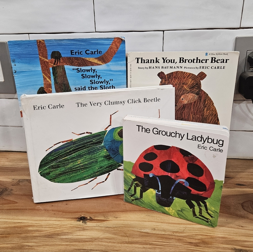 Eric Carle Paperback Board Books Bundle Lot
